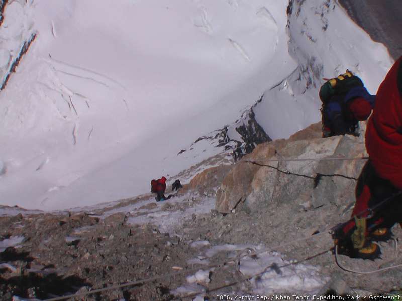 Pic: Aufstieg zum Khan Tengri, Westgrat, Gipfeltag